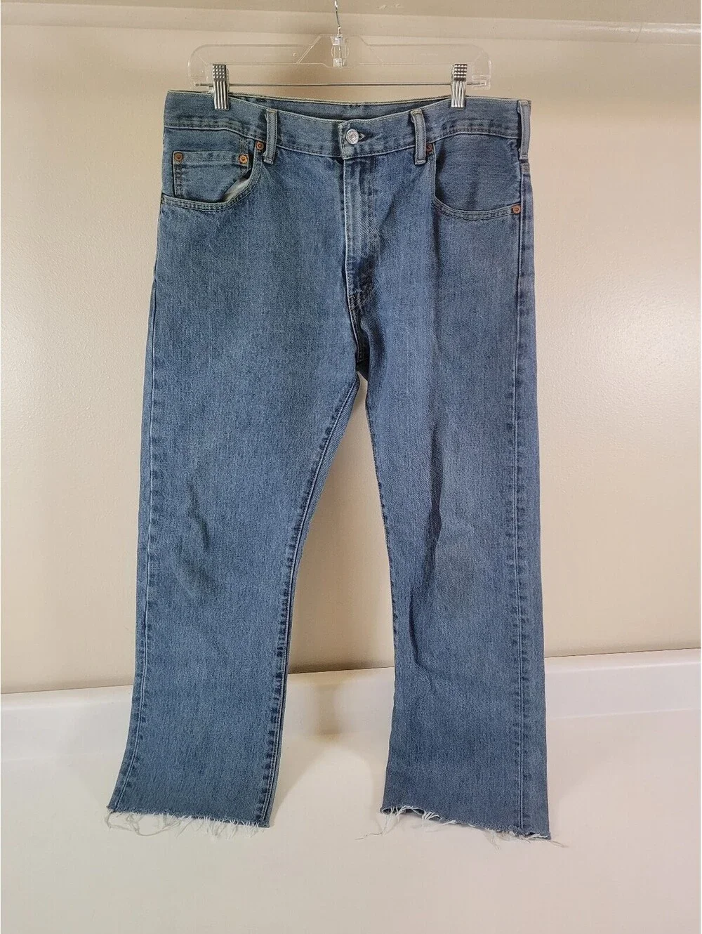 Levis 517 bootcut jeans 35x30 blue denim western y2k